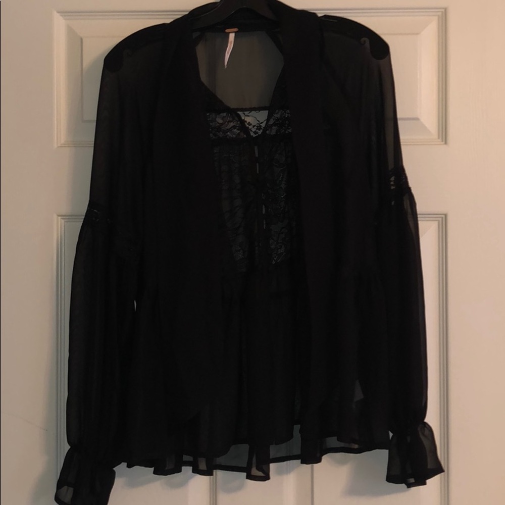 Free People gorgeous sheer blouse!